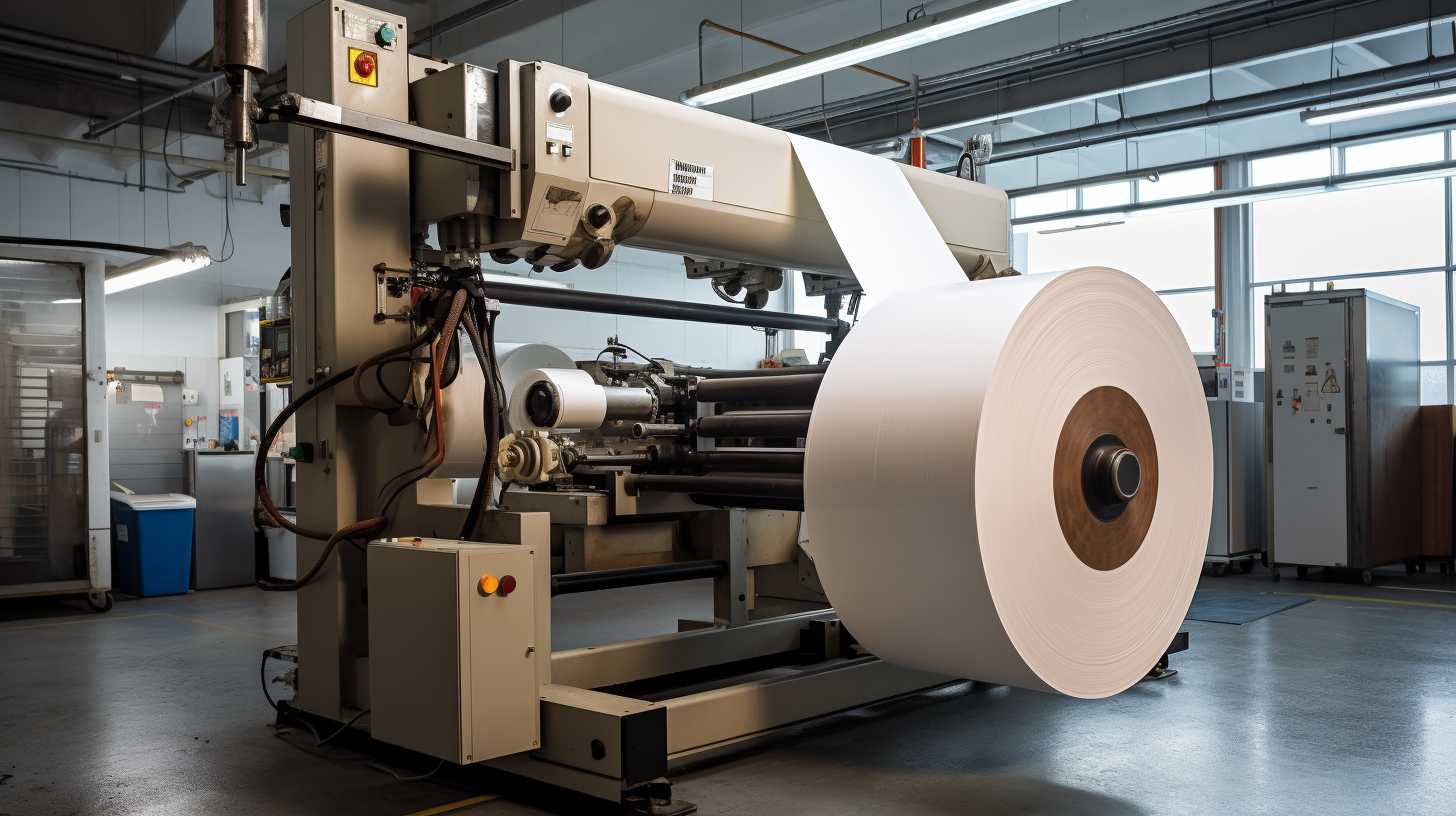 Machine printing continuous roll ticket