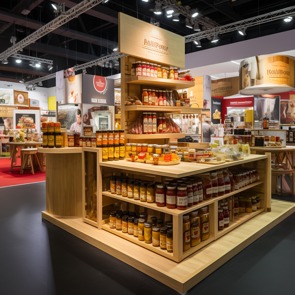 Convention Stand for Condiments and Food Brand