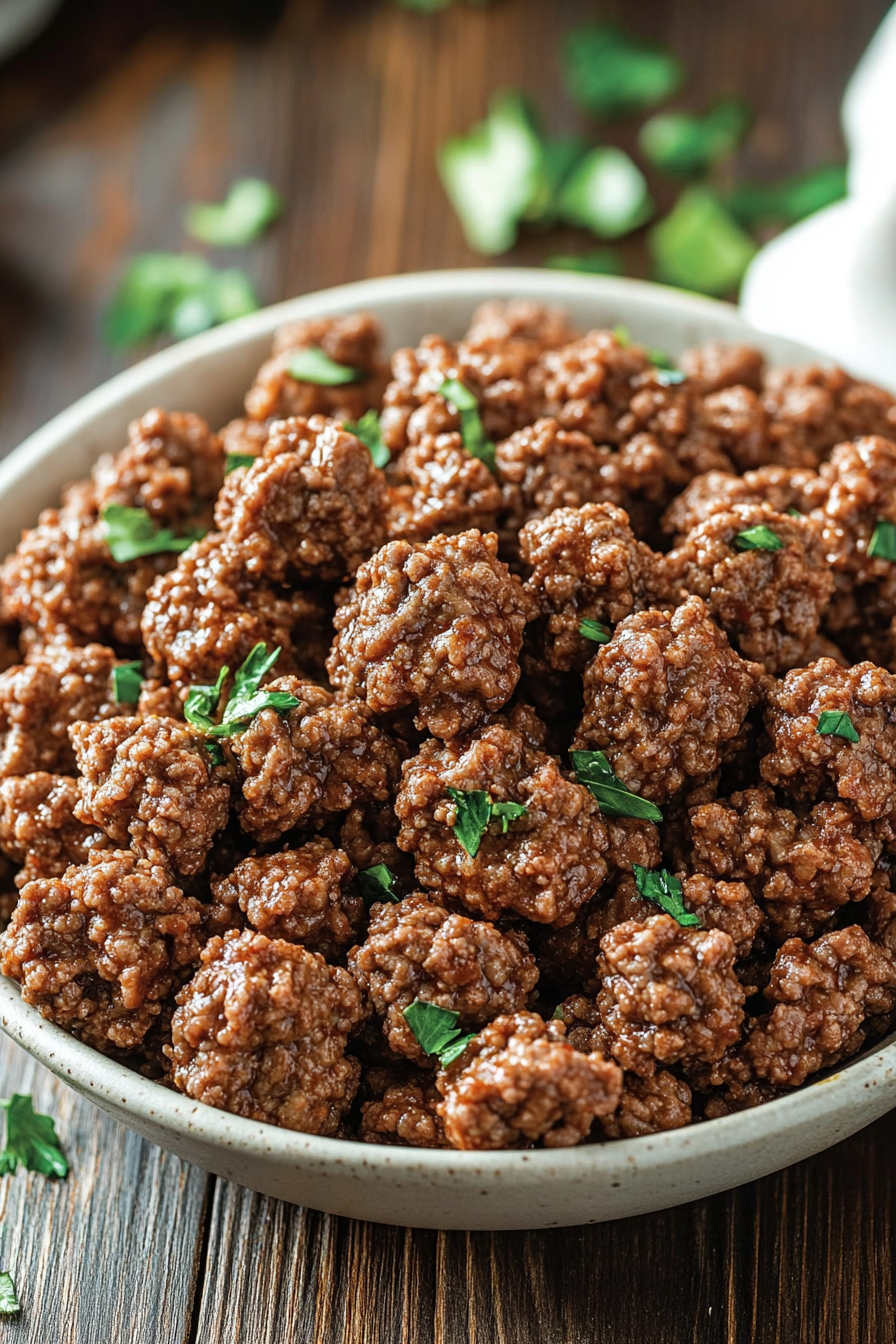 ground beef recipes cookbook background