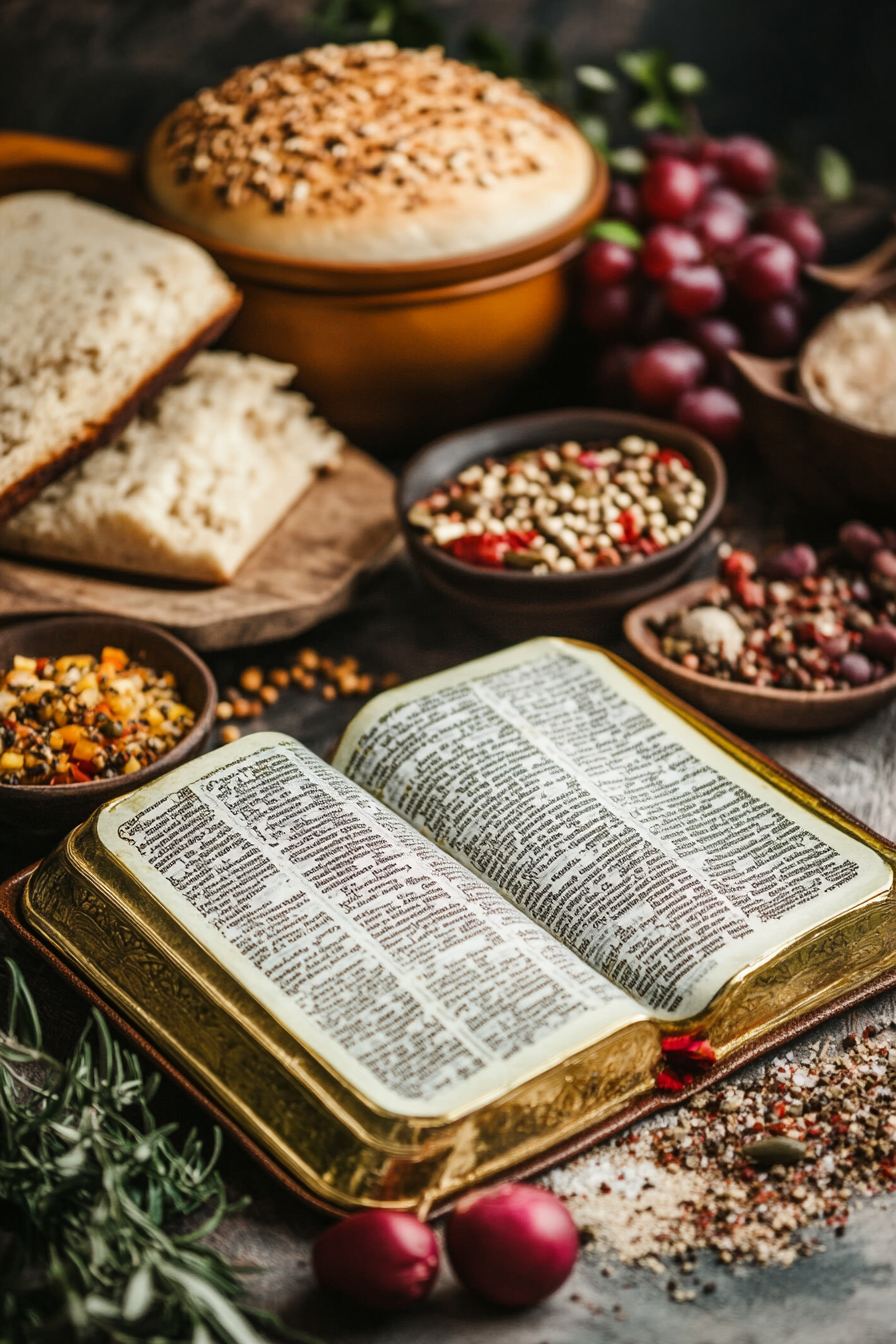 Cookbook Bible Verses Food Recipes Background