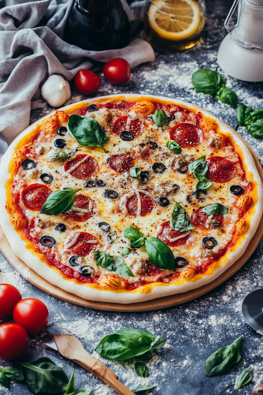 Pizza Zodiac Background Cookbook