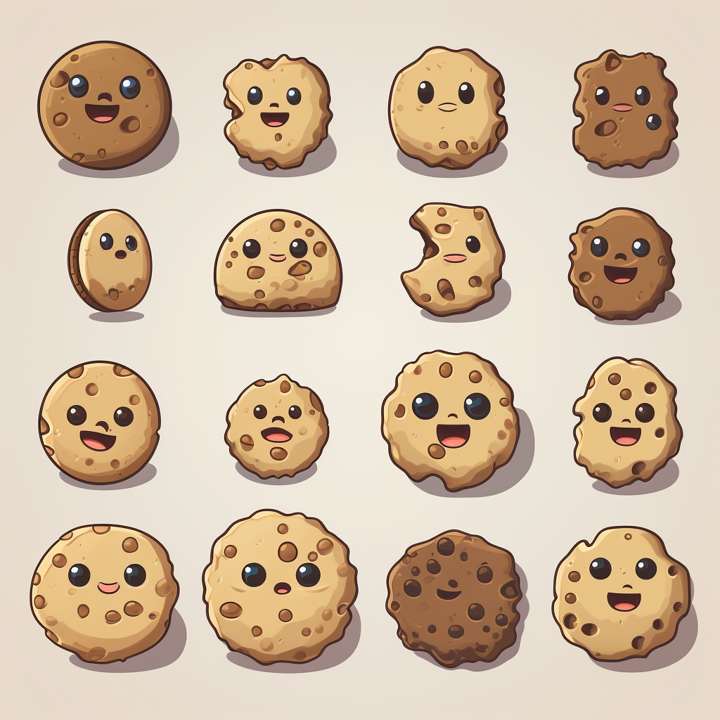 Cookie sprite sheet