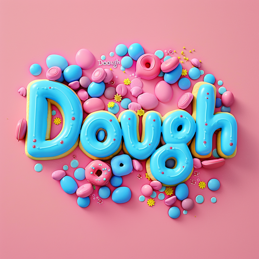 Cookie Typography Bubble Design