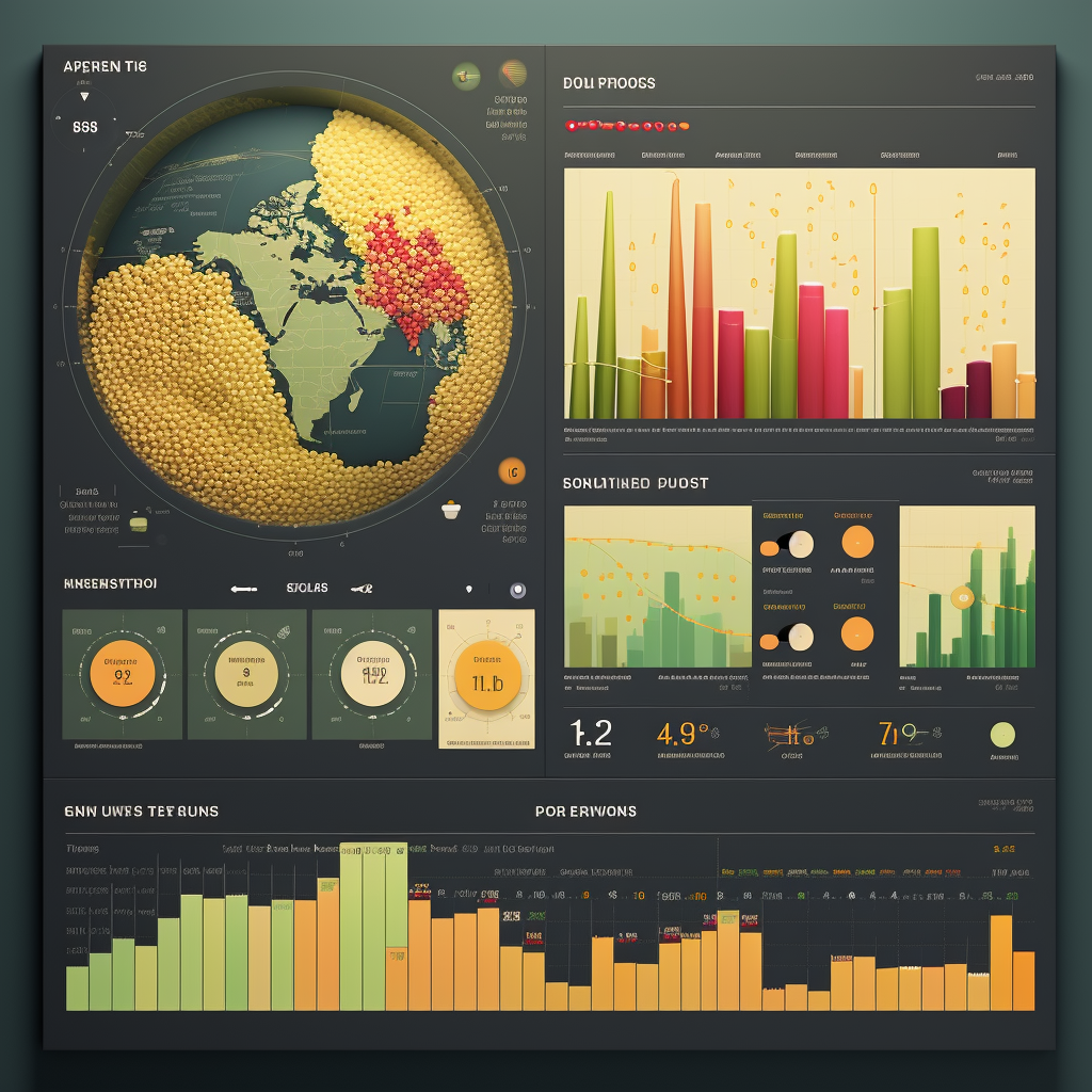 Analytics dashboard with cool seed visuals