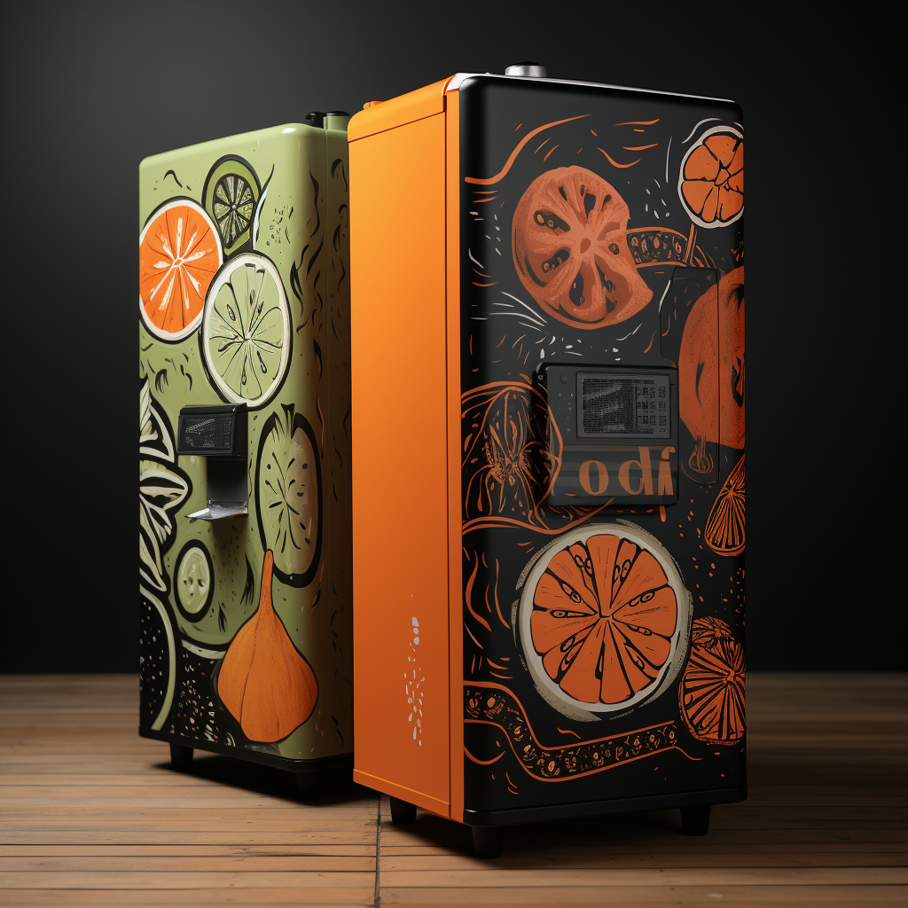 Commercial Juice Machine Vinyl Wraps