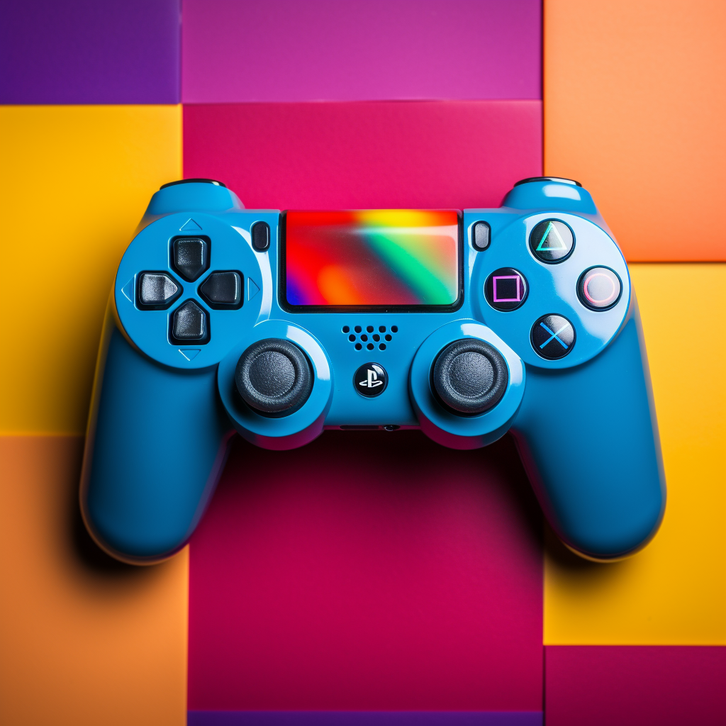 Colorful game console controller