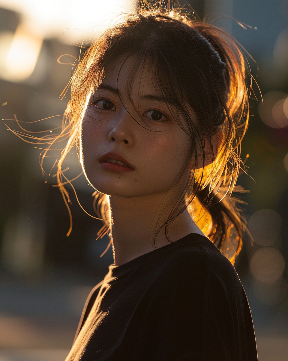 Japanese young fashionable portrait