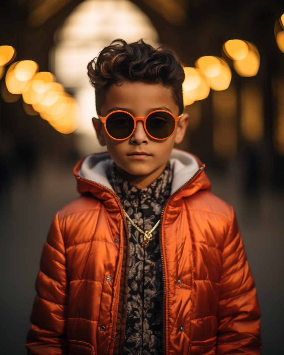 Cool Kid in Paris Fashion Week Portrait