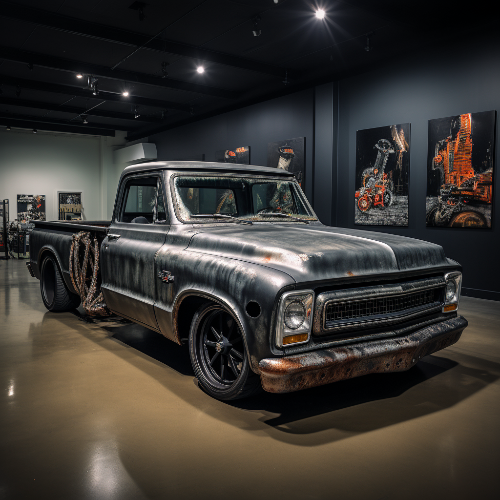 Charcoal Gray Chevy C20 Truck by Rob Zombie