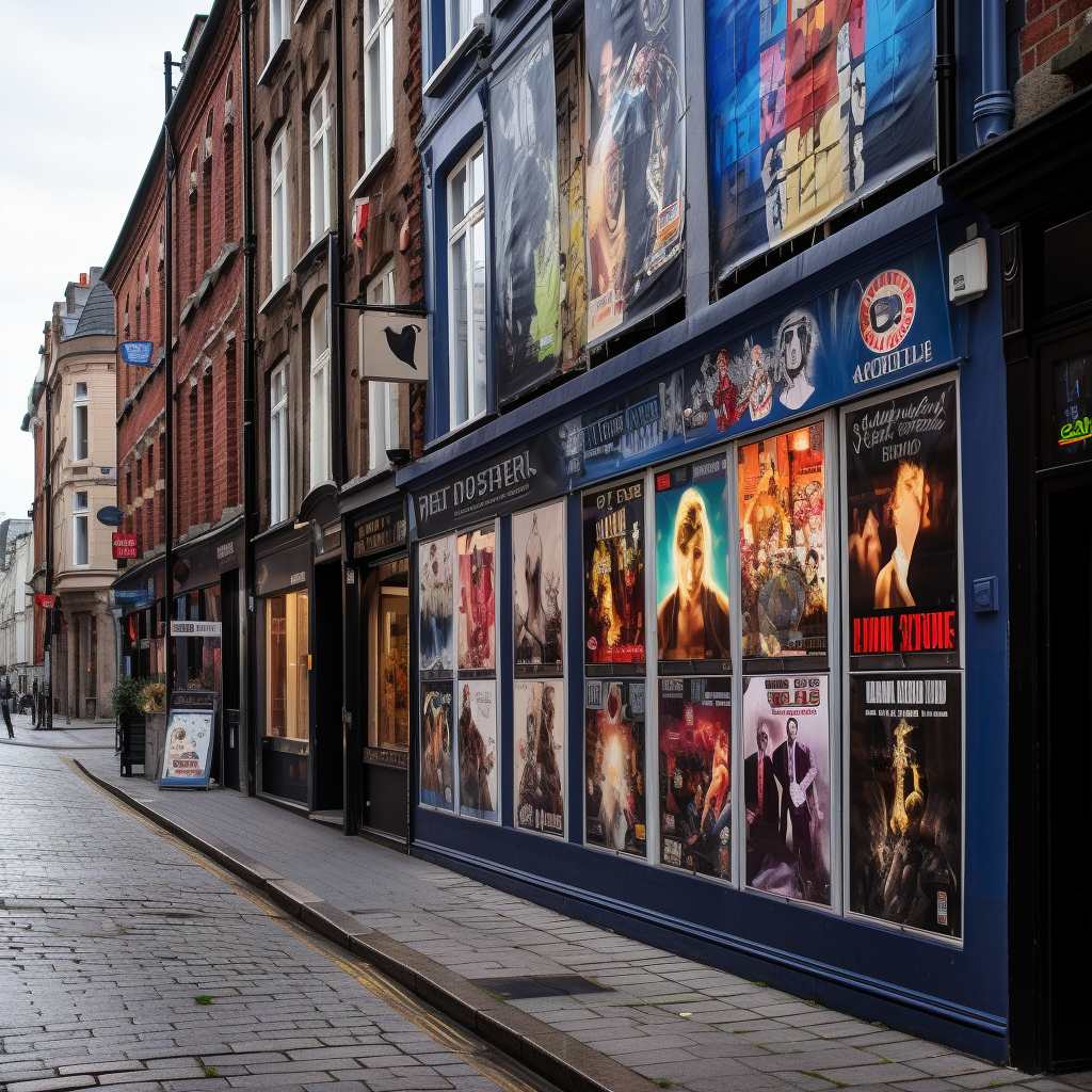 Concert posters on Copenhagen streets