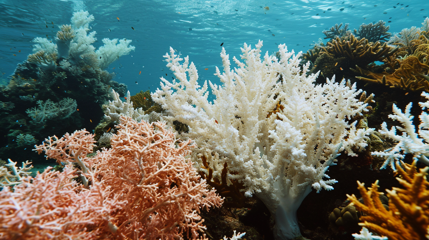 Coral bleaching effects on marine life