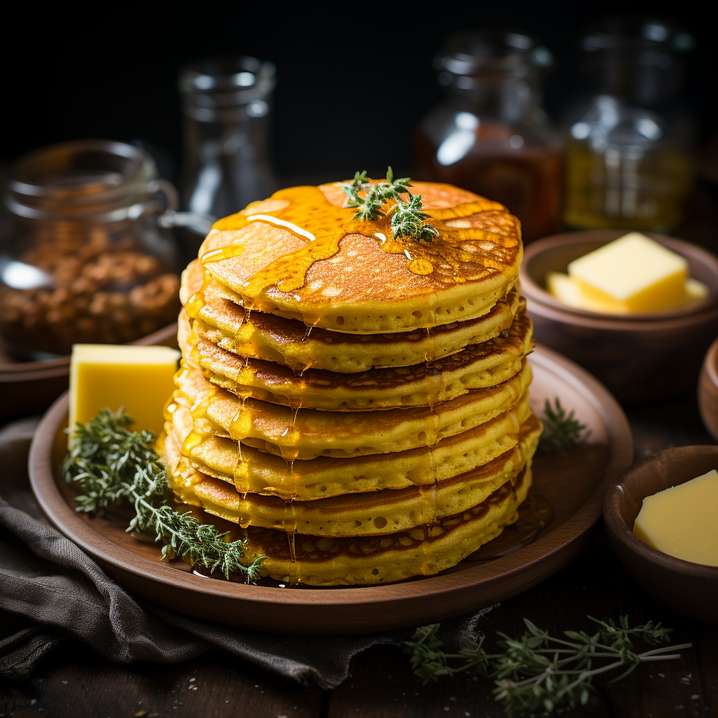 Tasty cornmeal pancakes recipe