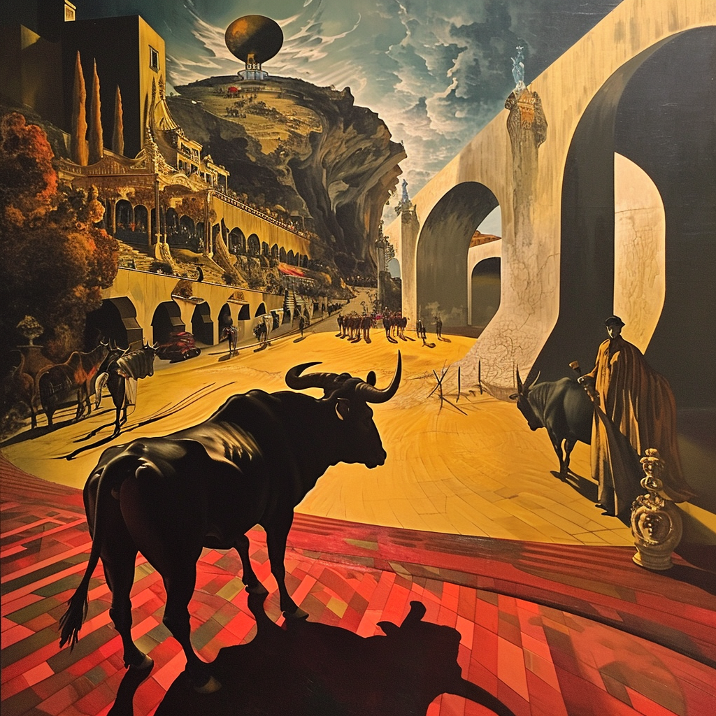 Salvador Dali's bullfighting artwork