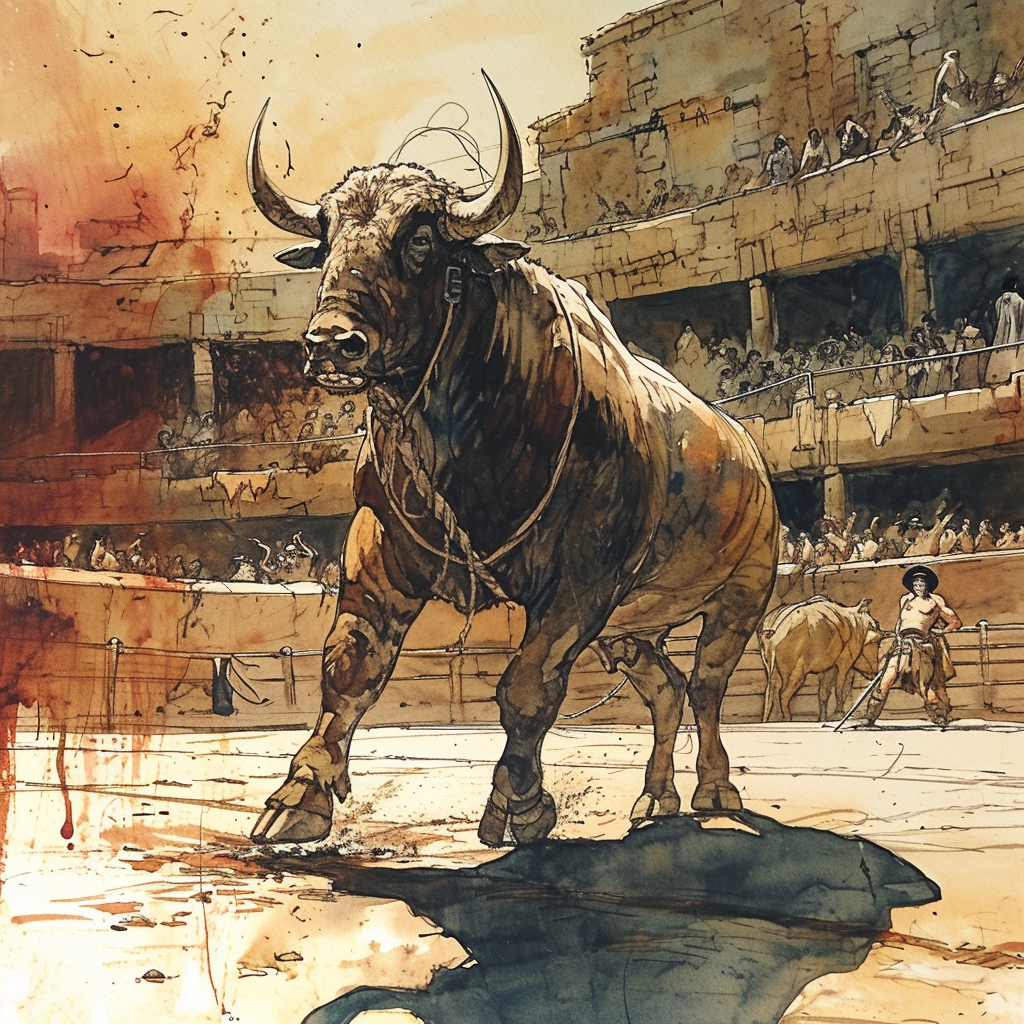 Spectacular corrida taureau in Nîmes arena