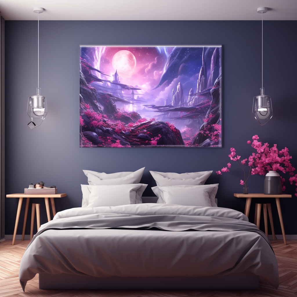 Cosmic canvas Japanese landscape art