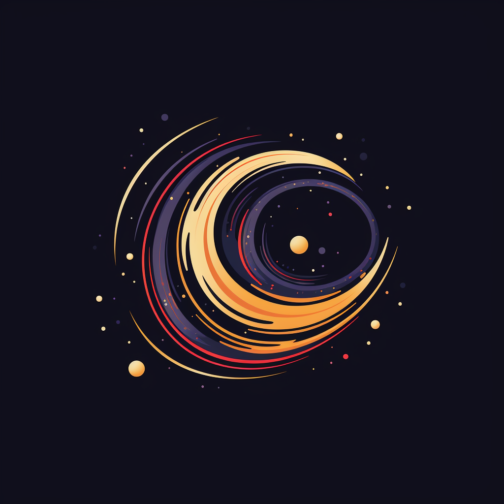 Logo design with cosmic dust nebula