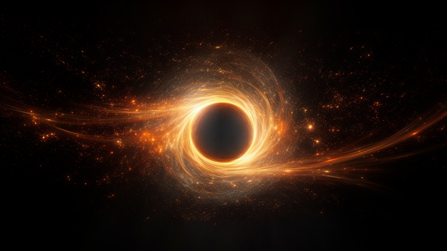 Mesmerizing cosmic vibes black hole image