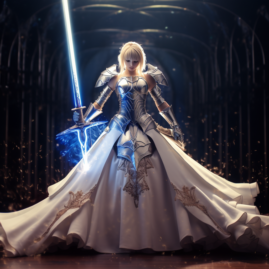 Saber Arthuria Excalibur Libra Cosplay