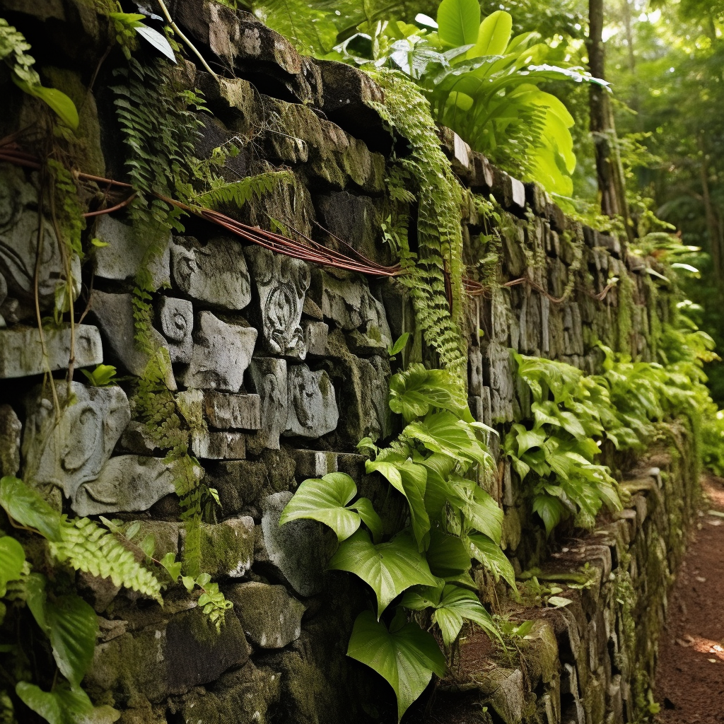 Beautiful Costa Rica retaining wall decorations