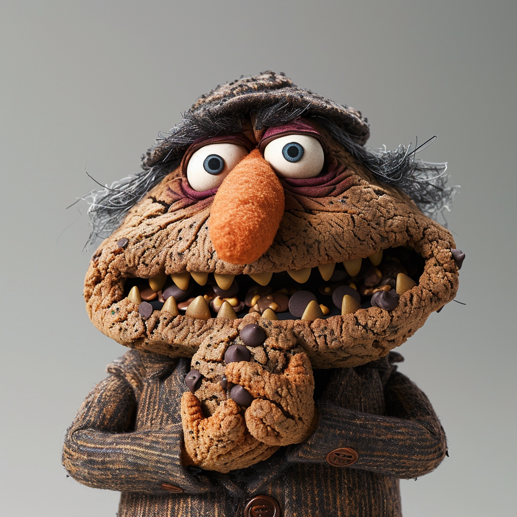 Count Sesame Street shrugging cookie