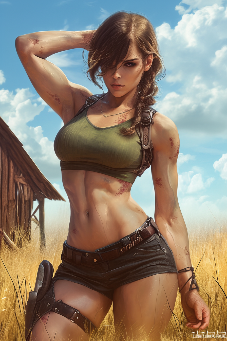 Country Woman Athletic Full Body Glamorous