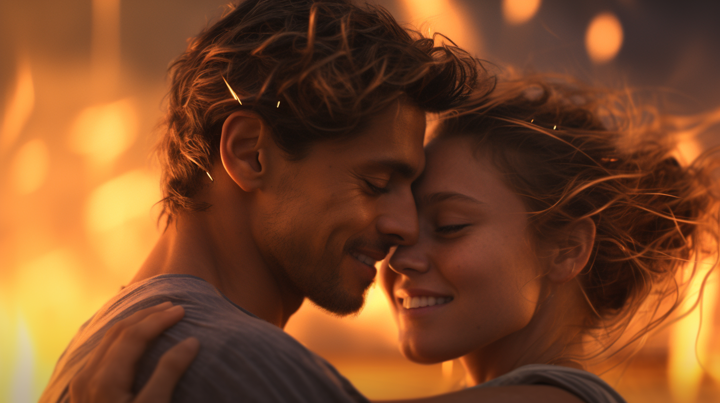 Close-up of couple at Nayarit Beach