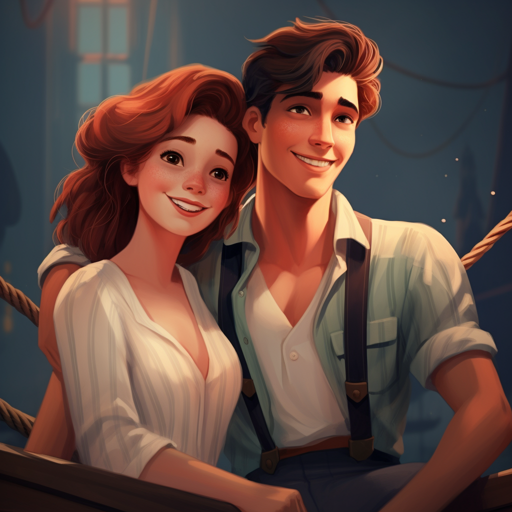 Cute Disney Style Couple