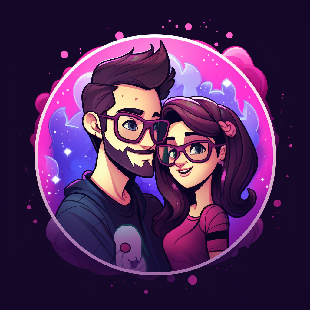 Logo for J and S, a couple YouTuber duo