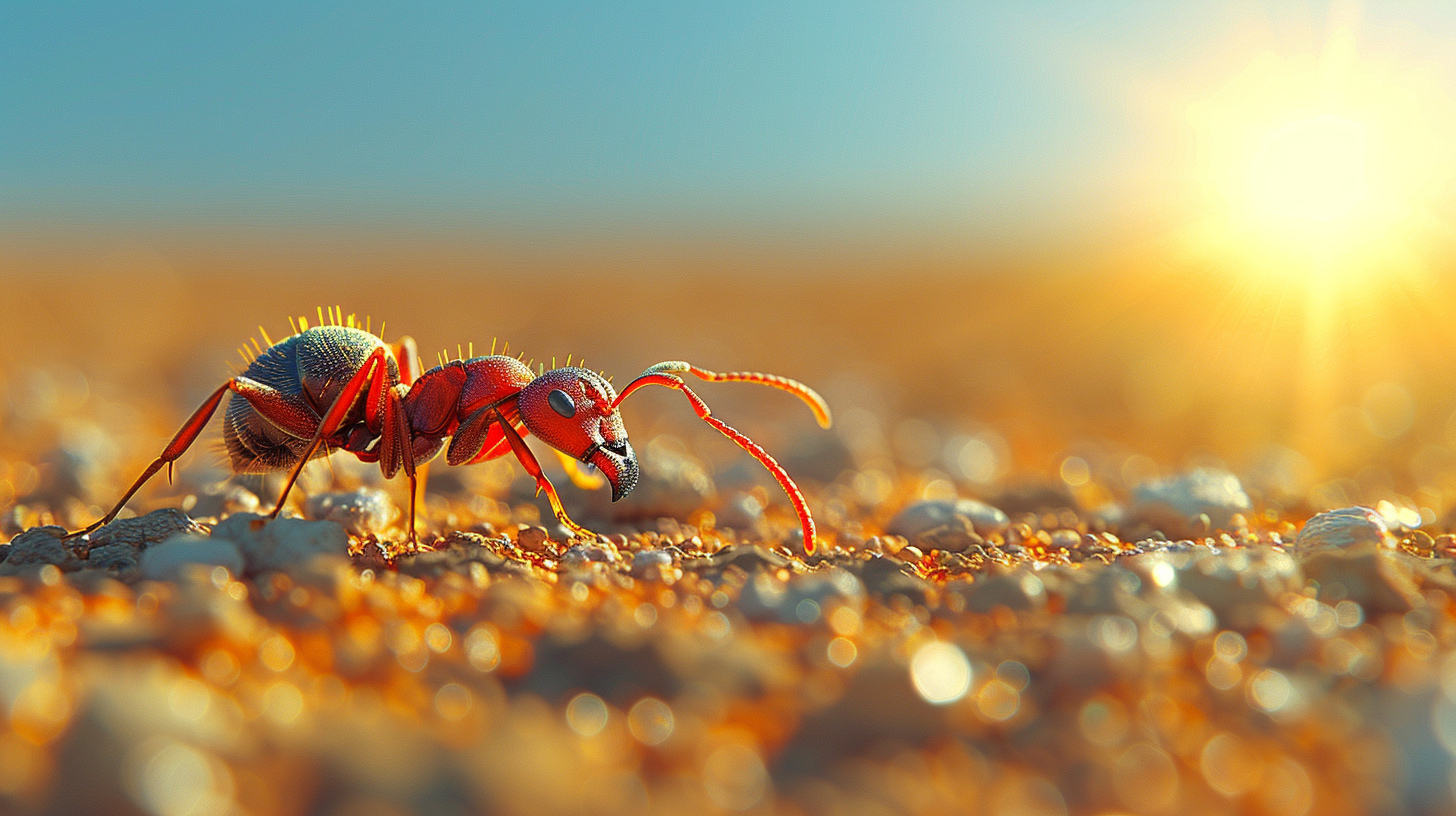 Courageous Ant Desert Backpack Scene