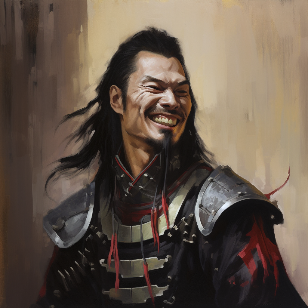 Courtisan Samurai with a Vicious Smile