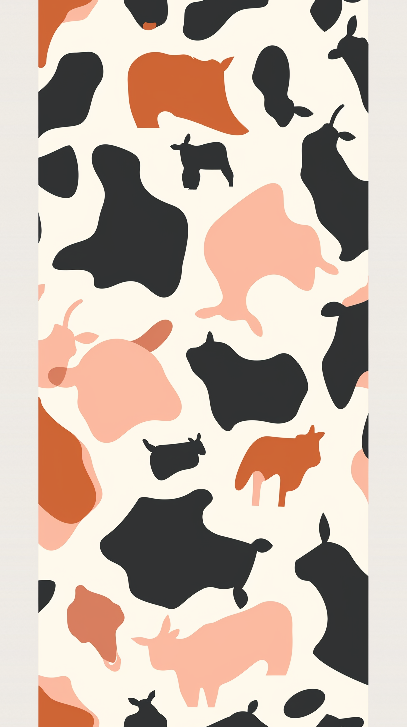 Cow Print Pattern Background Tile