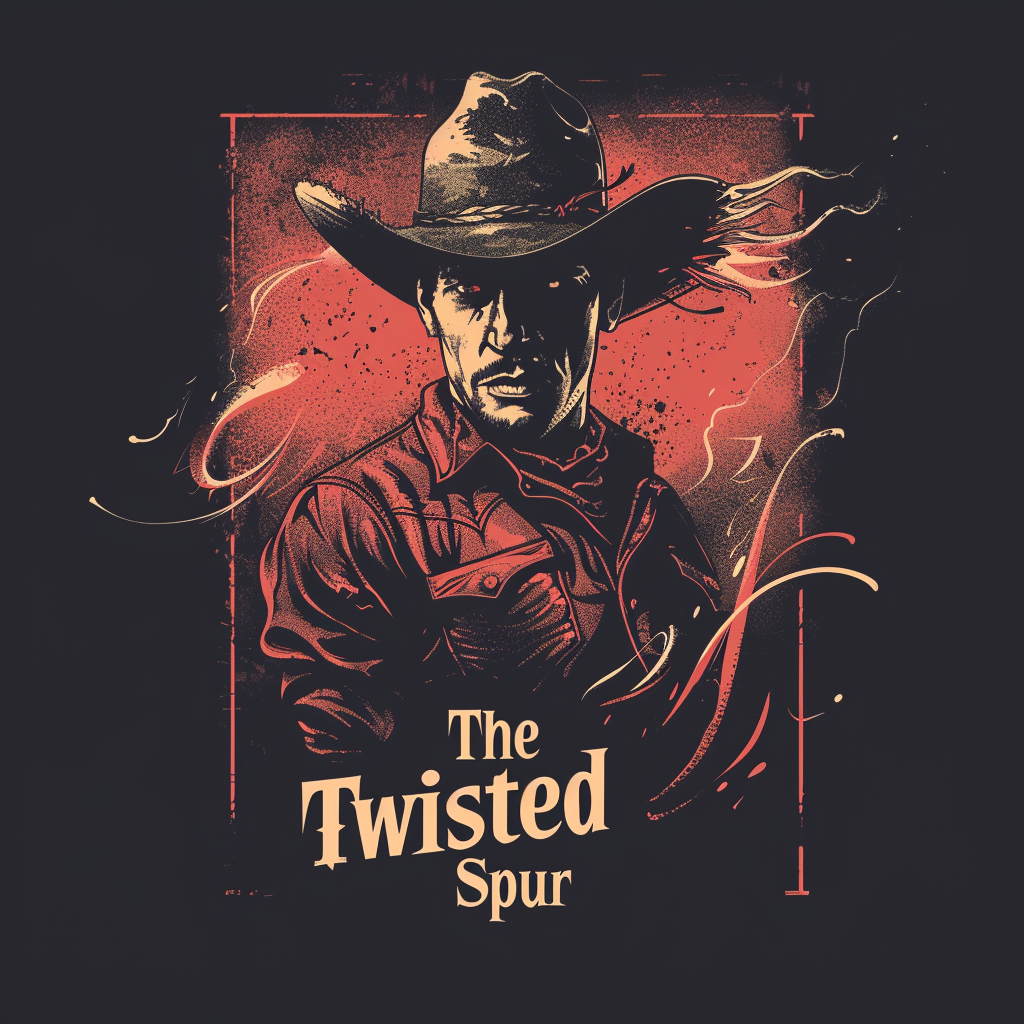 Cowboy themed tshirt design image