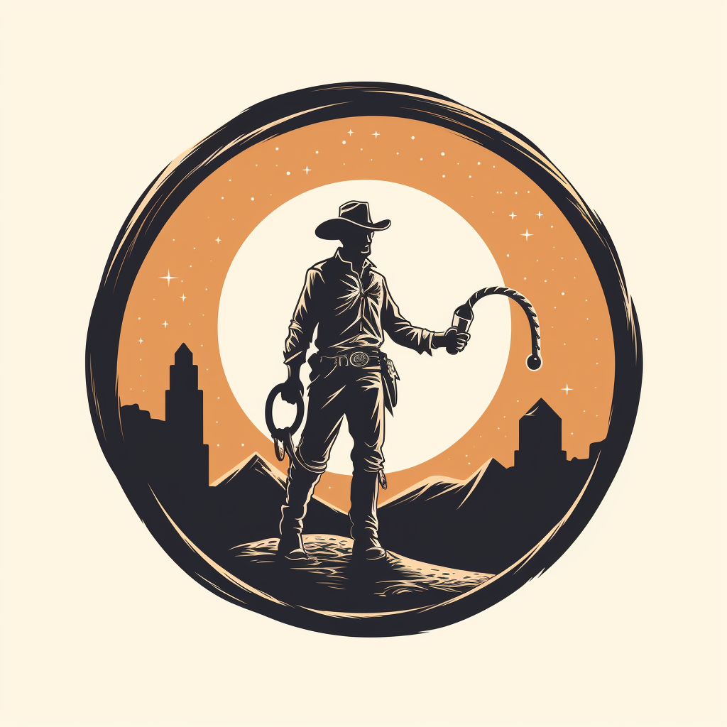 Cowboy holding a lasso