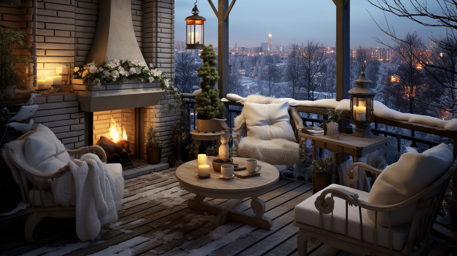 Cozy Balcony with Garden View