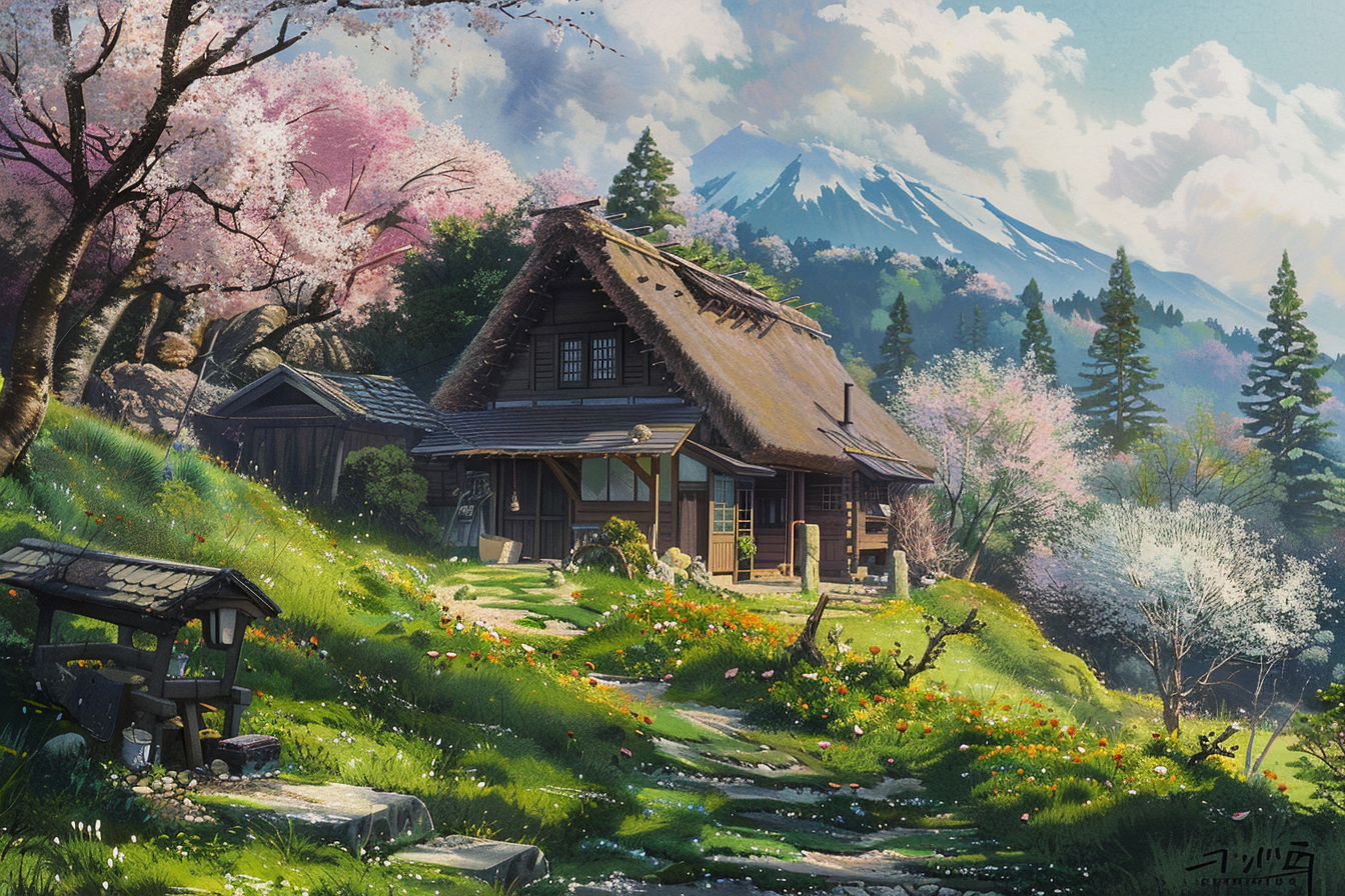 Cozy Cottages Ghibli Spring