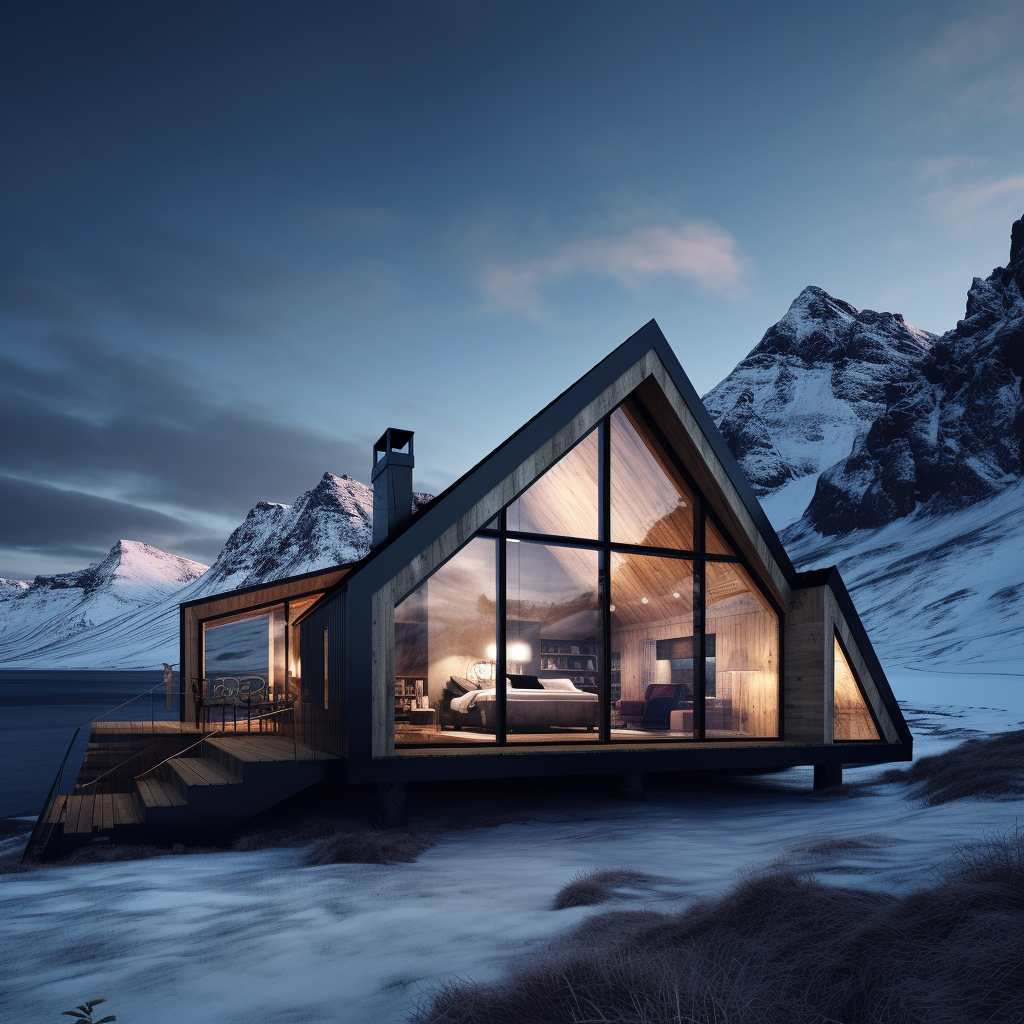 Cozy Eco-friendly Ski Cabin in Iceland