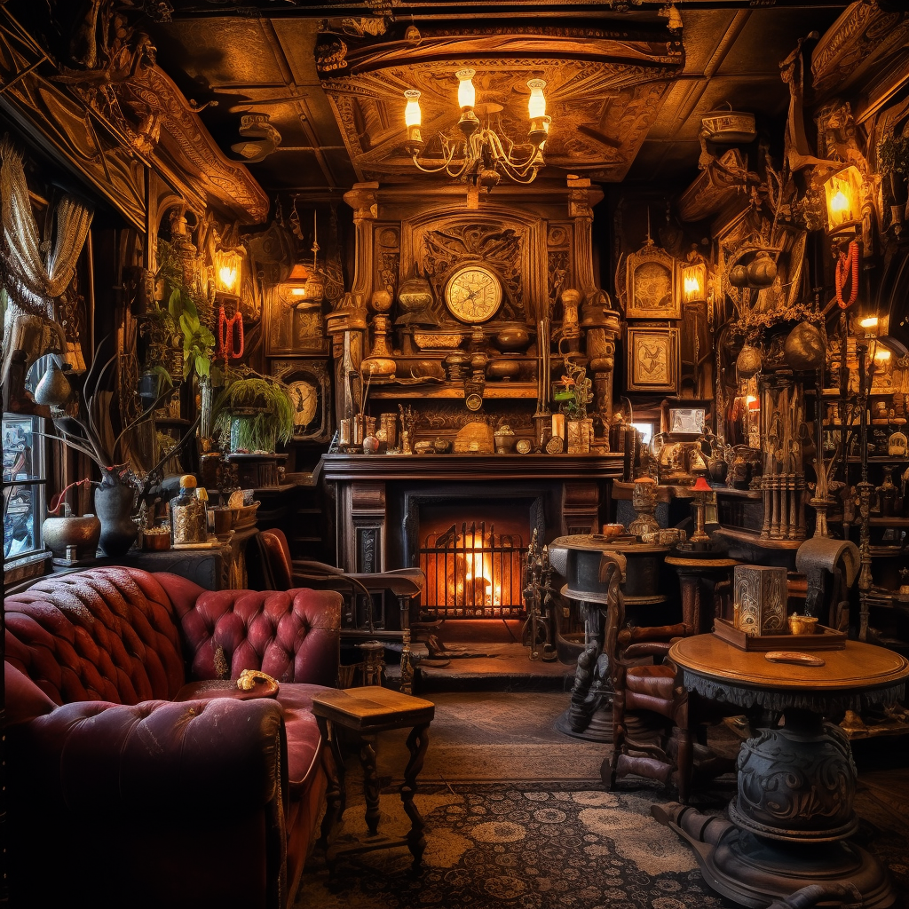 Image of a cozy saloon ambiance