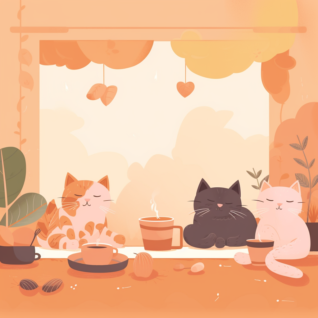 Cozy Cat Cafe with Warm Vibes