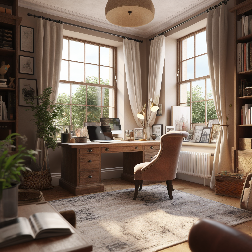 Cozy and Quaint UK Home Office