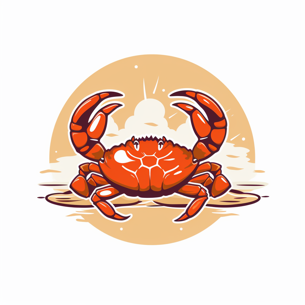 Crab Feed Logo Vector