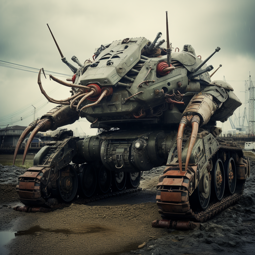 Crab Tank Mecha from World War II