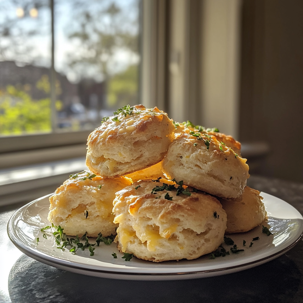 Crab Stuffed Cheddar Bay Biscuits Lemon Butter