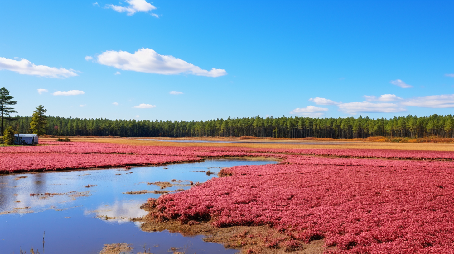 Cranberry Bogs Harvest Pine Tree Forest