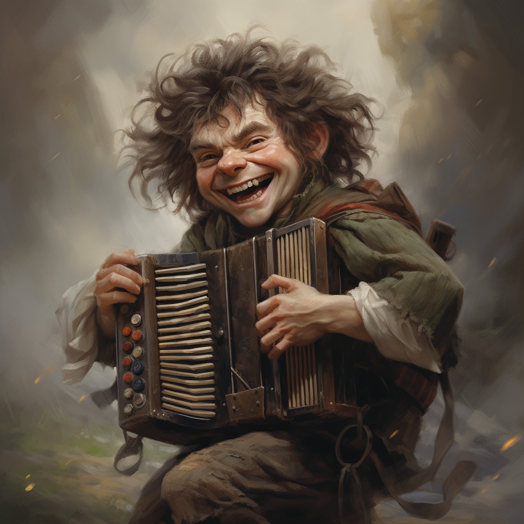 Crazy Hobbit Dancing Concertina