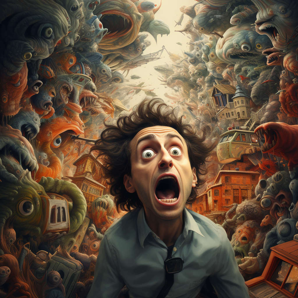 Image showcasing a captivating and thought-provoking crazy mind twist