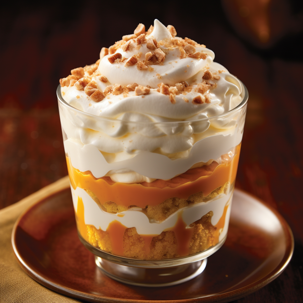 Delicious Creamy Vanilla Frozen Custard Pumpkin Pie