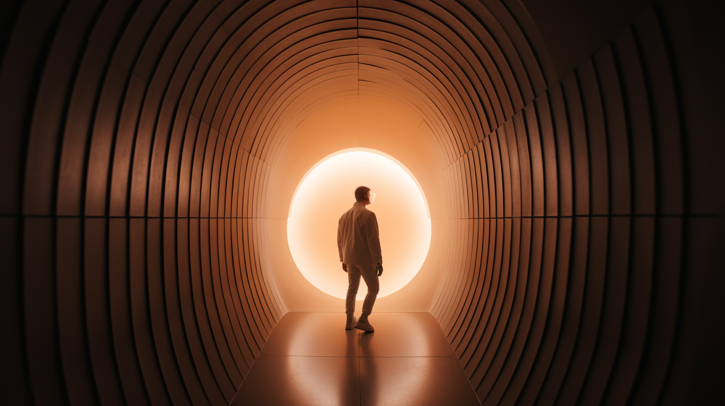 Image of a Prisoner Inside an Egg-shaped Cell