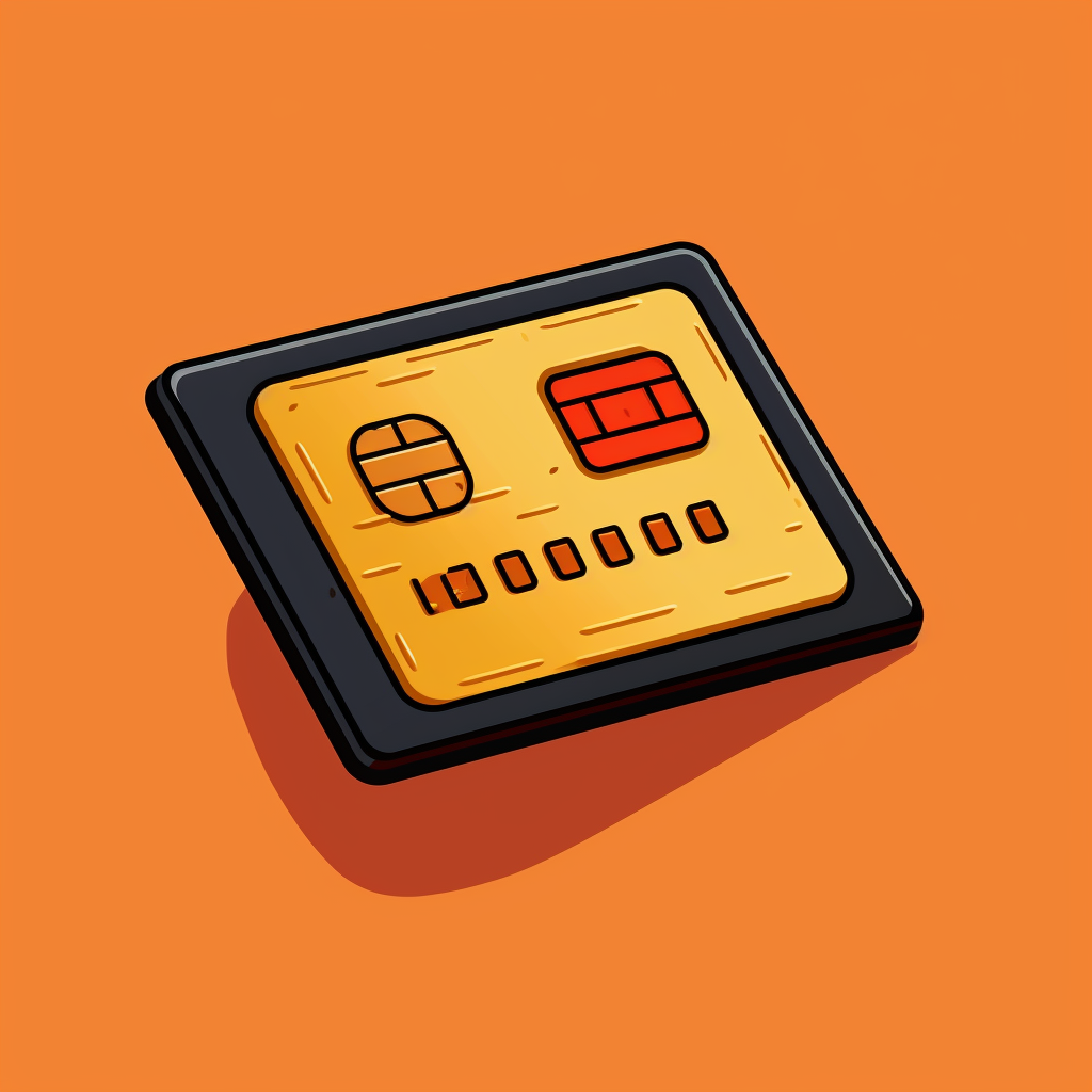 Credit card pixel icon