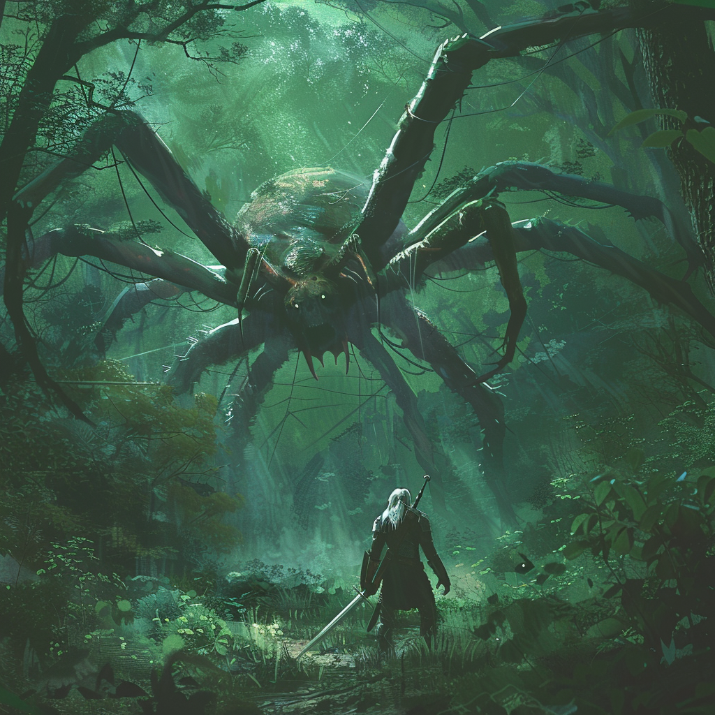 Twilight Forest Arachnomorph Witcher Battle