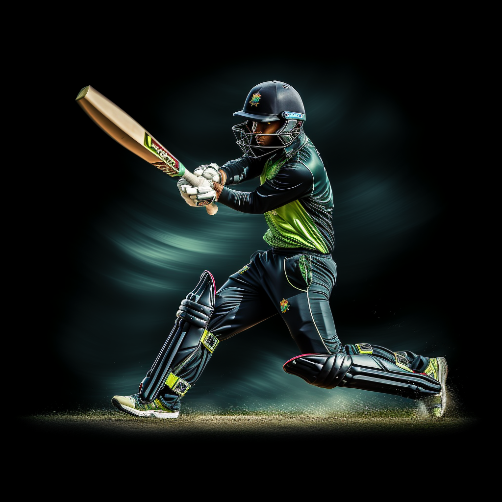 Athletic cricket player showcasing speed and movement